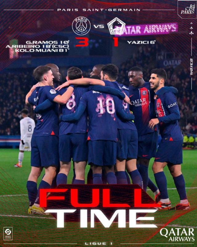 Kaiyun开云中国官网-【法甲】姆总板凳守护，巴黎3比1里尔11分优越领跑